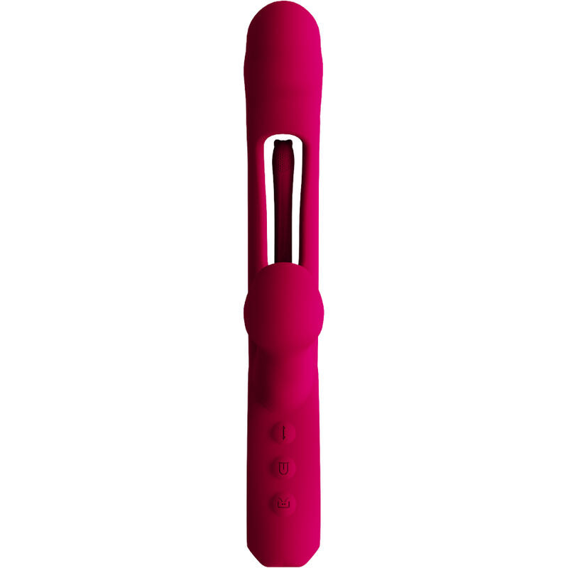 VIBRATORE CON STIMOLATORE CLITORIDEO, 15 MODALITÀ DI VIBRAZIONE, LINGUA MOBILE REALISTICA, SILICONE BODY-SAFE