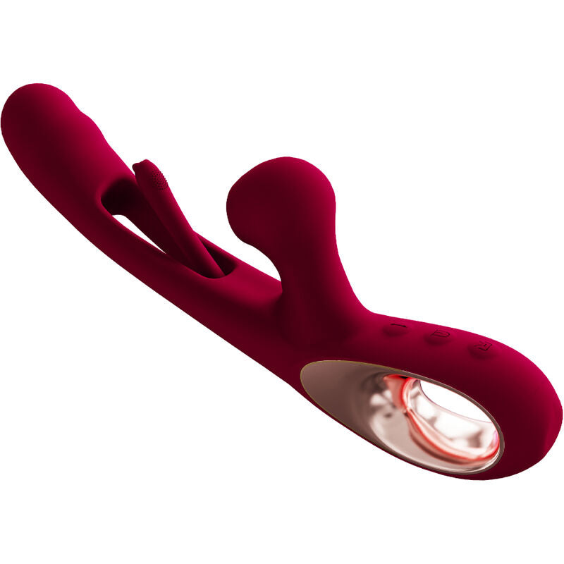 VIBRATORE CON STIMOLATORE CLITORIDEO, 15 MODALITÀ DI VIBRAZIONE, LINGUA MOBILE REALISTICA, SILICONE BODY-SAFE