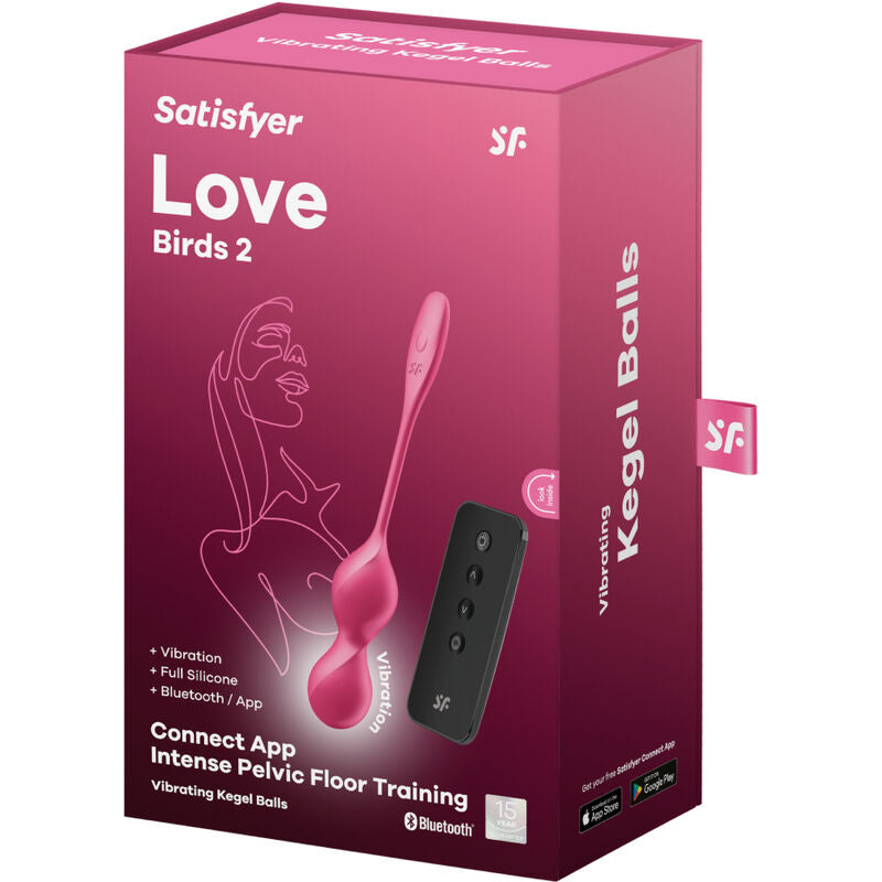 SATISFYER - LOVE BIRDS 2 PALLINE DI KEGEL VIBRANTI CON APP