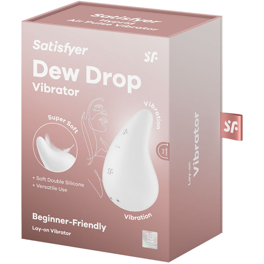 SATISFYER -  DEW DROP VIBRATORE LAY-ON BIANCO