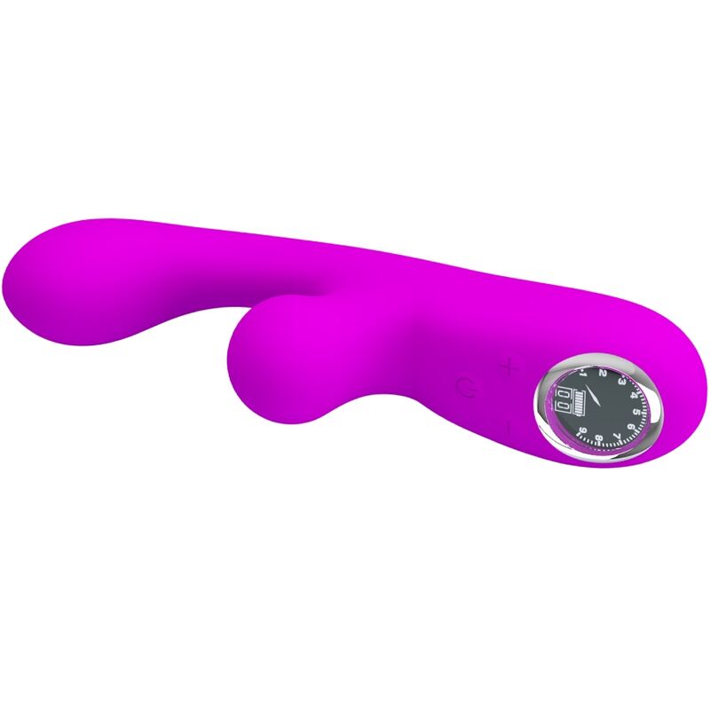 PRETTY LOVE - VIBRATORE SKYLAR CON STIMOLATORE FUCSIA