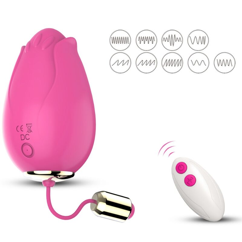 OVETTO VIBRANTE G-SPOT CON TELECOMANDO MANDALA FUCSIA