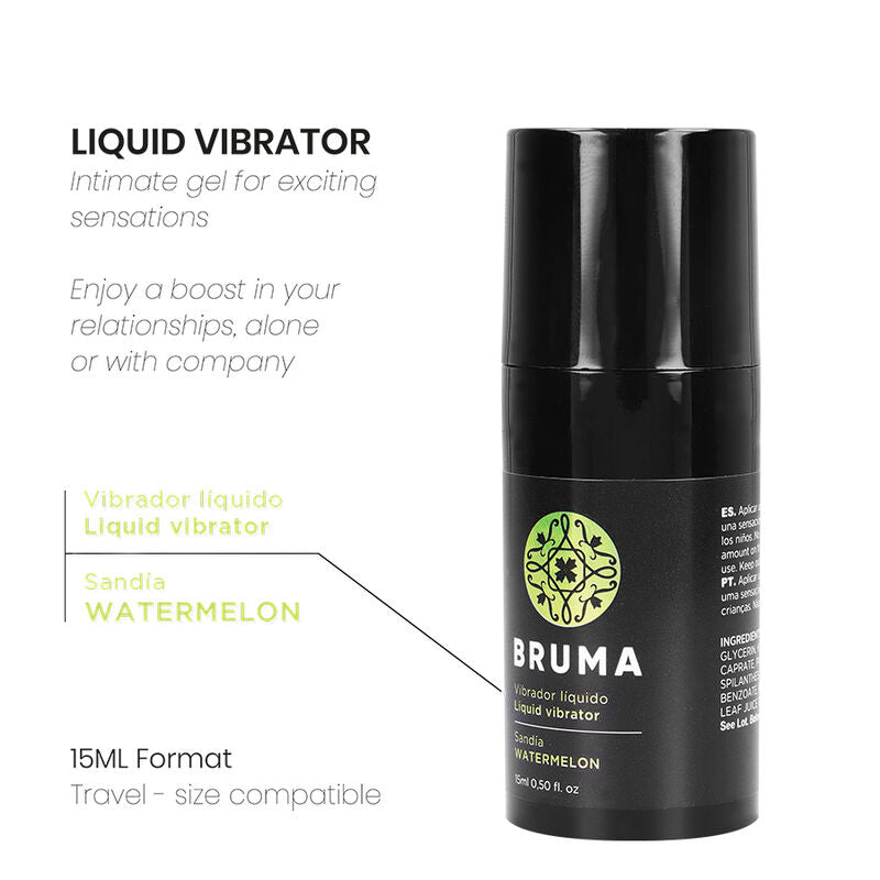 BRUMA - GEL VIBRATORE LIQUIDO AROMA ANGURIA 15 ML