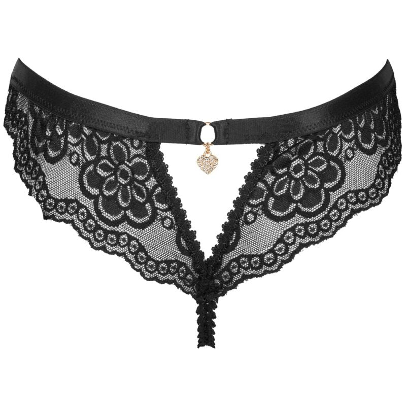 LIVCO CORSETTI FASHION - OKSURIN PANTY CON APERTURA NERO