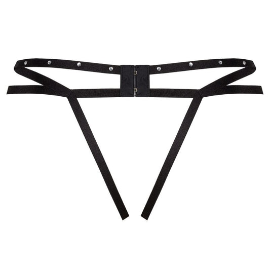 LIVCO CORSETTI FASHION - NOMADE TANGA CROTCHLESS NEGRO