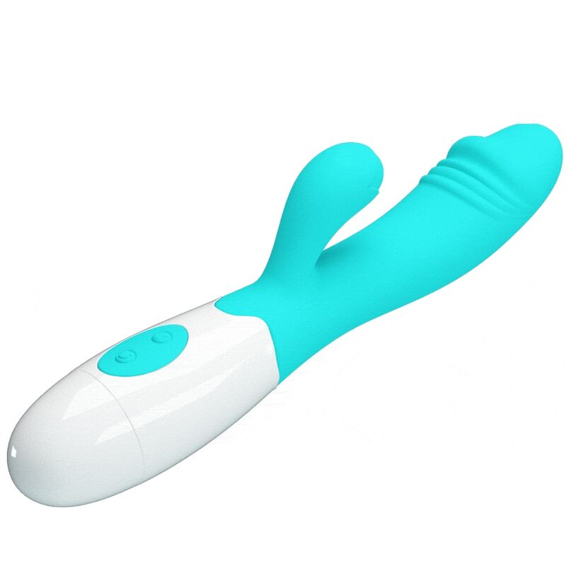 PRETTY LOVE - VIBRATORE SNAPPY CON G SPOT  30 FUNZIONI VERDE ACQUA