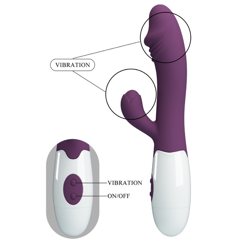 PRETTY LOVE - SNAPPY VIBRATORE G-SPOT 30 FUNZIONI VIOLA