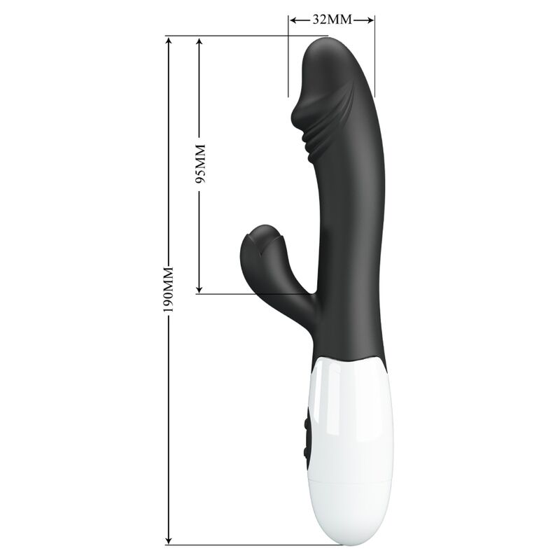 PRETTY LOVE - VIBRATORE SNAPPY CON G SPOT  30 FUNZIONI NERO