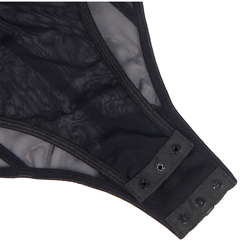 SUBBLIME - BODY CON BRETELLE A CATENA NERO S/M 950514