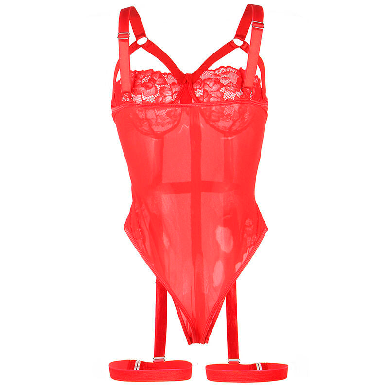 SUBBLIME - BODY CON CINGHIE REGGICALZE ROSSO S/M 950552