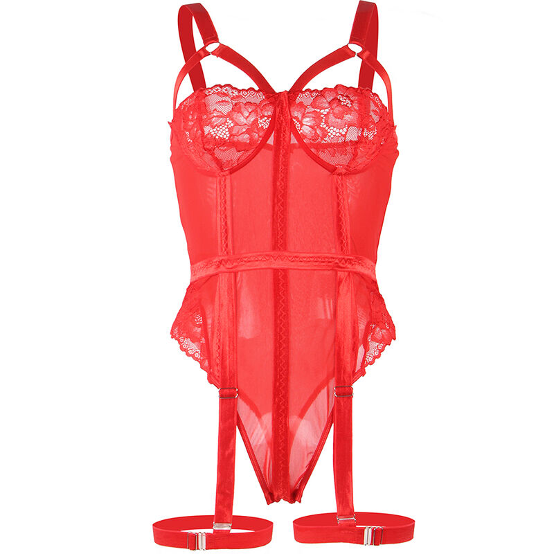 SUBBLIME - BODY CON CINGHIE REGGICALZE ROSSO S/M 950552