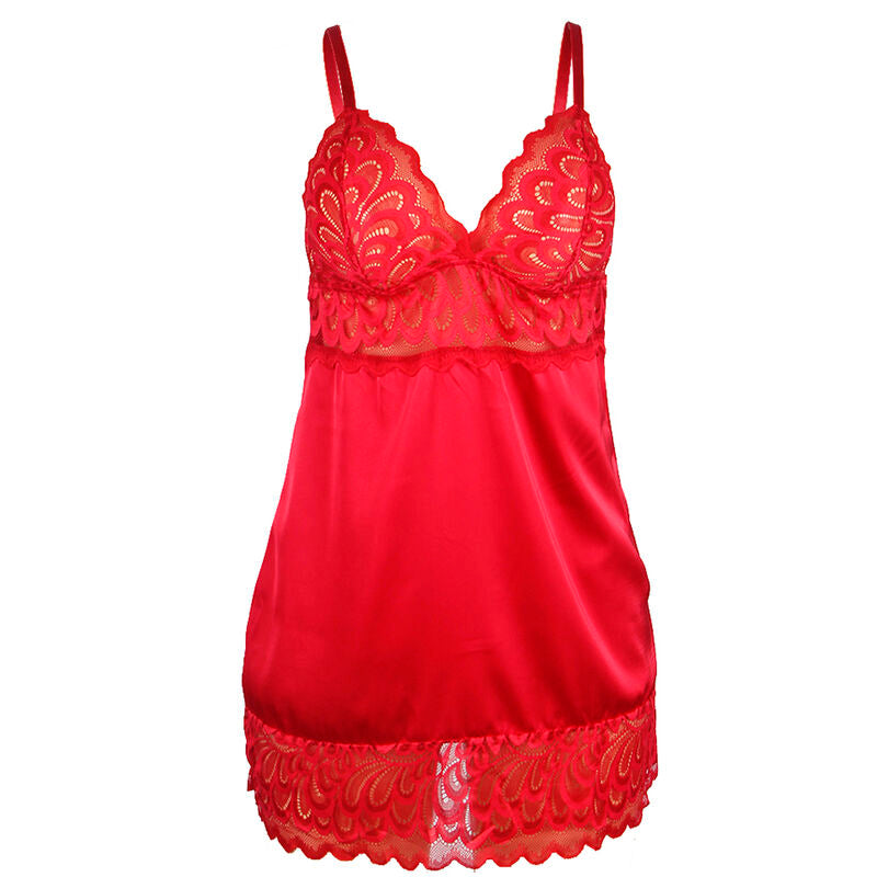 BABYDOLL IN PIZZO FLOREALE, ELEGANTE E SENSUALE, PERFETTO COMFORT