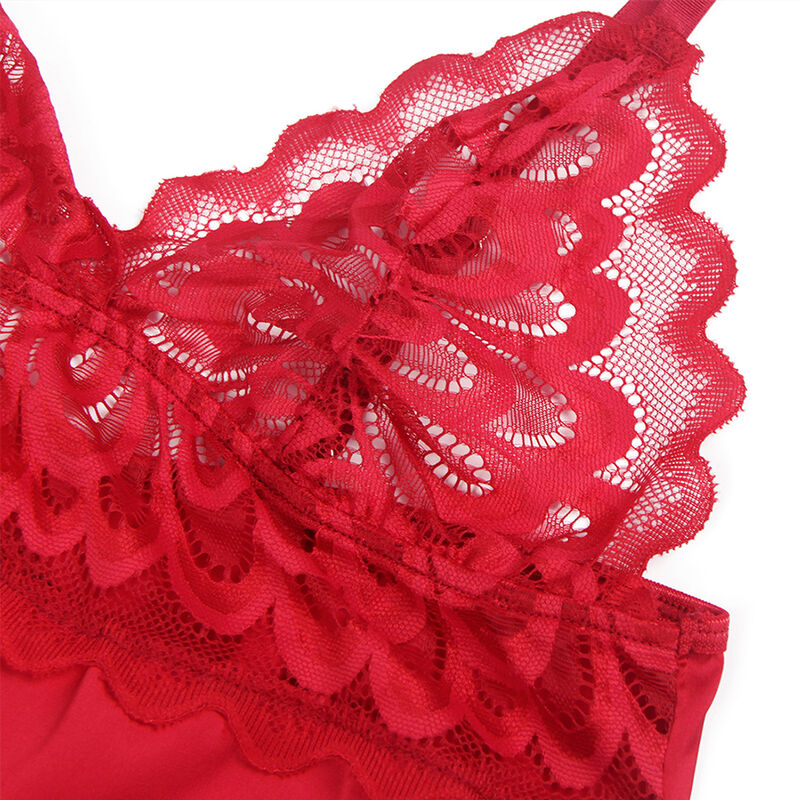 BABYDOLL IN PIZZO FLOREALE, ELEGANTE E SENSUALE, PERFETTO COMFORT
