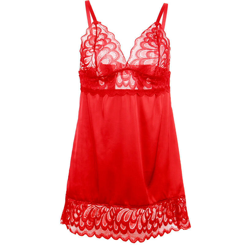 BABYDOLL IN PIZZO FLOREALE, ELEGANTE E SENSUALE, PERFETTO COMFORT