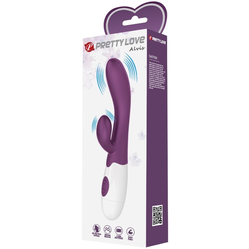 PRETTY LOVE - ALVIS VIBRATORE  RABBIT E PUNTO G VIOLA