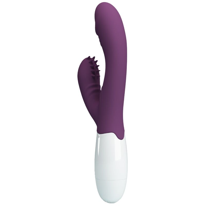 PRETTY LOVE - VIBRATORE ANDRE CON RABBIT E STIMOLATORE DEL PUNTO G VIOLA