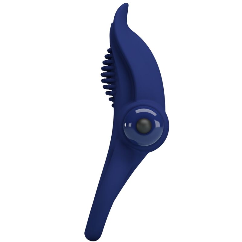 PRETTY LOVE - ANELLO PENE DOPPIO BRONSON CON VIBRAZIONE BLU