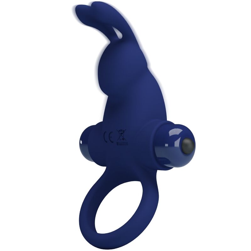 PRETTY LOVE - ANELLO PENE JIRO VIBRANTE CON RABBIT BLU
