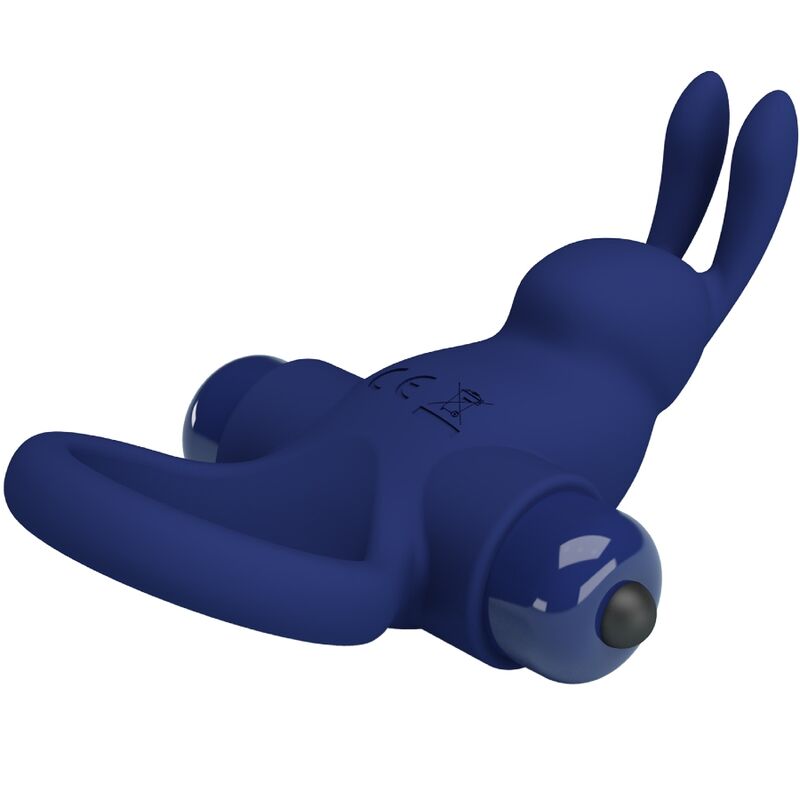 PRETTY LOVE - ANELLO PENE JIRO VIBRANTE CON RABBIT BLU