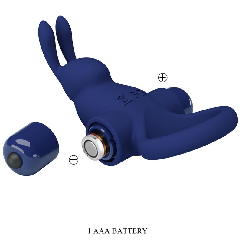 PRETTY LOVE - ANELLO PENE JIRO VIBRANTE CON RABBIT BLU