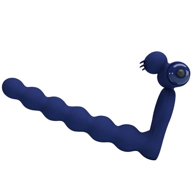 PRETTY LOVE - AJMAL ANELLO PENE VIBRANTE CON PLUG BLU