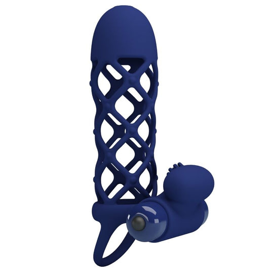 PRETTY LOVE - GIANN ANELLO VIBRANTE CON GUAINA IN SILICONE BLU