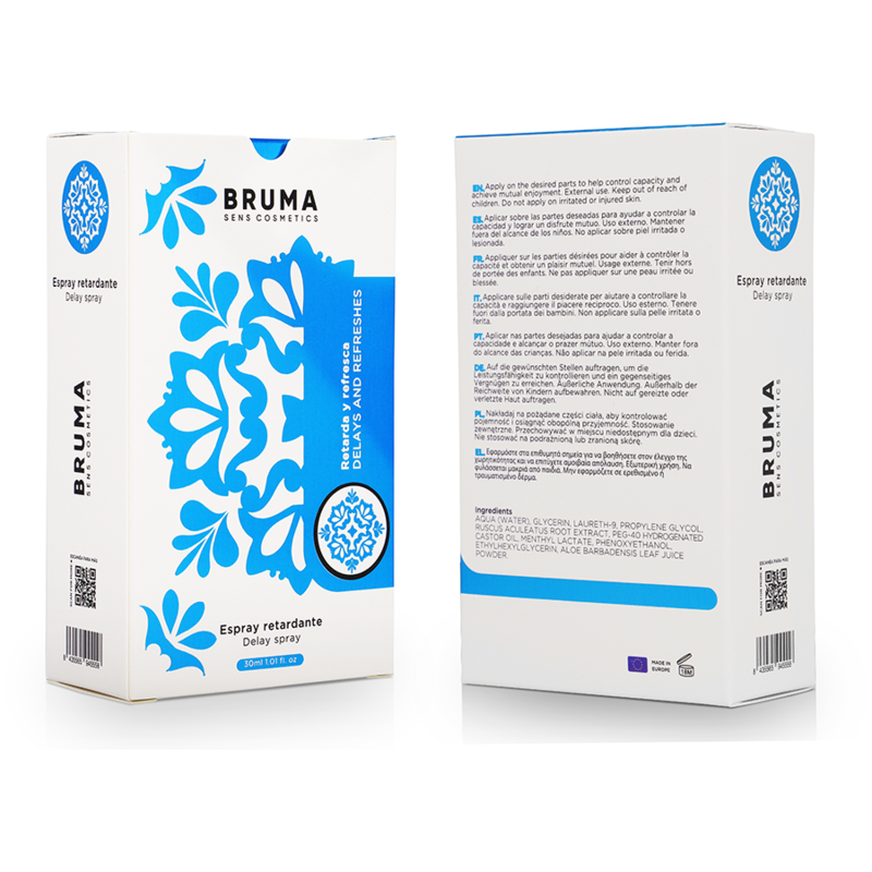 SPRAY RITARDANTE E RINFRESCANTE, FORMULA INNOVATIVA, EROGATORE PRECISO