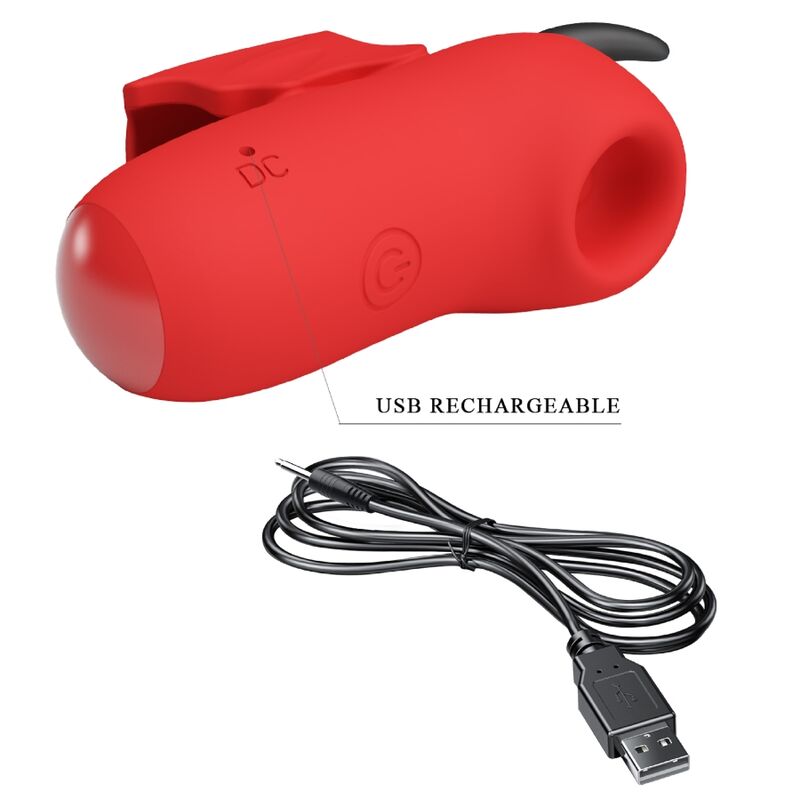 PRETTY LOVE - OVETTO SHOCK FUN VIBRANTE CON ELETTROSTIMOLAZIONE ROSSO