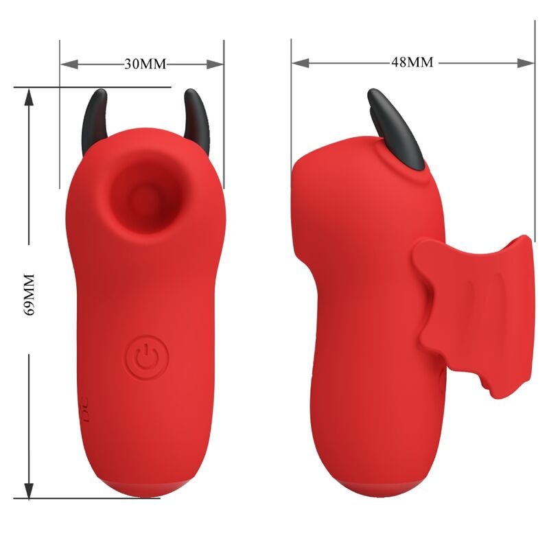 PRETTY LOVE - OVETTO SHOCK FUN VIBRANTE CON ELETTROSTIMOLAZIONE ROSSO