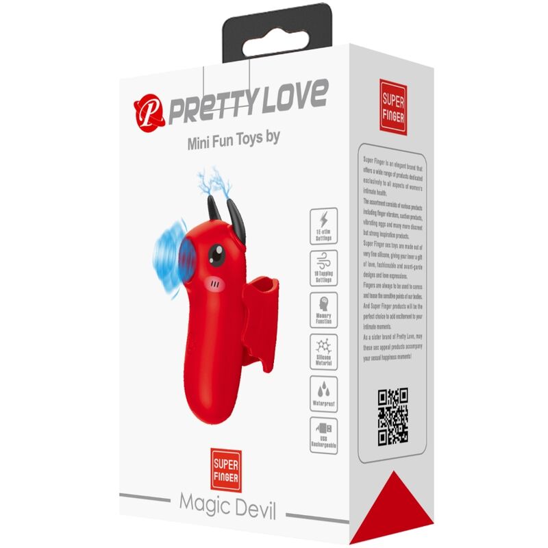 PRETTY LOVE - OVETTO SHOCK FUN VIBRANTE CON ELETTROSTIMOLAZIONE ROSSO