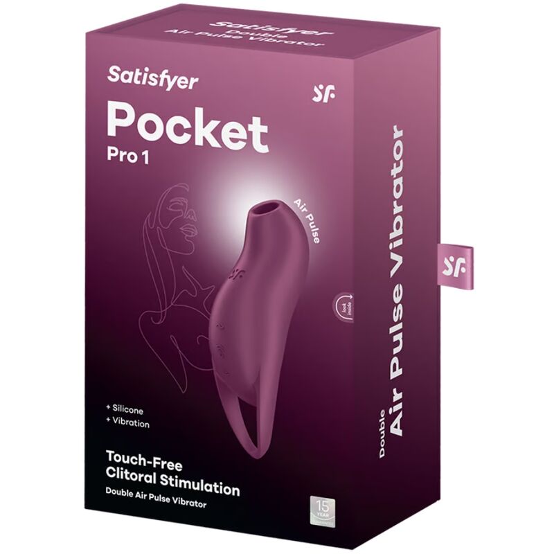 SATISFYER - POCKET PRO 1 STIMOLATORE SUCCHIA CLITORIDE VIOLA