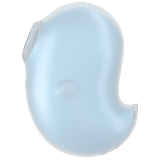 SATISFYER - CUTIE GHOST STIMOLATORE CLITORIDE LAY-ON AIR PULSE AZZURRO