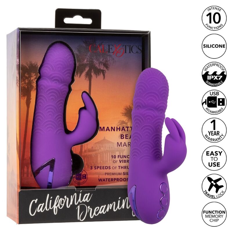 VIBRATORE DOPPIO RICARICABILE, STIMOLATORE CLITORIDEO, 10 FUNZIONI VIBRAZIONE