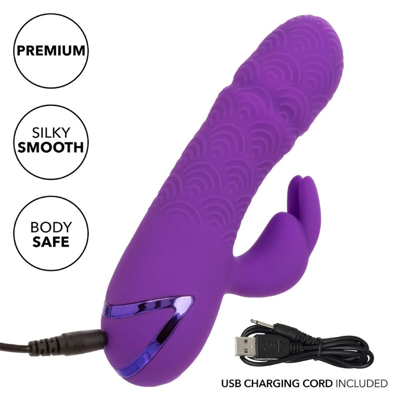 VIBRATORE DOPPIO RICARICABILE, STIMOLATORE CLITORIDEO, 10 FUNZIONI VIBRAZIONE