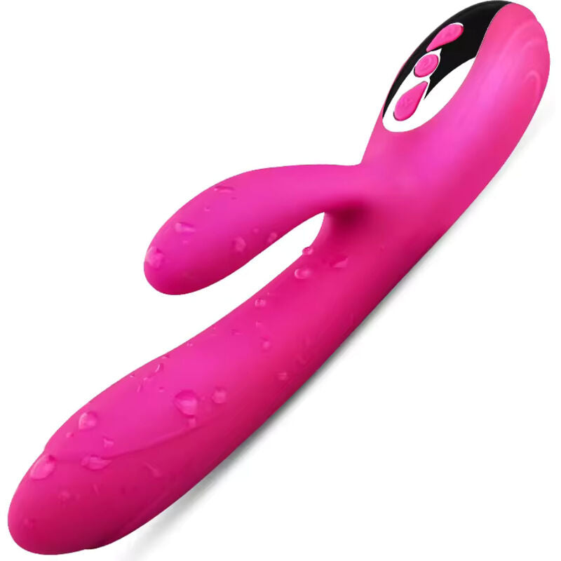 VIBRATORE CON STIMOLATORE CLITORIDEO, 10 MODALITÀ DI VIBRAZIONE, EFFETTO CALORE