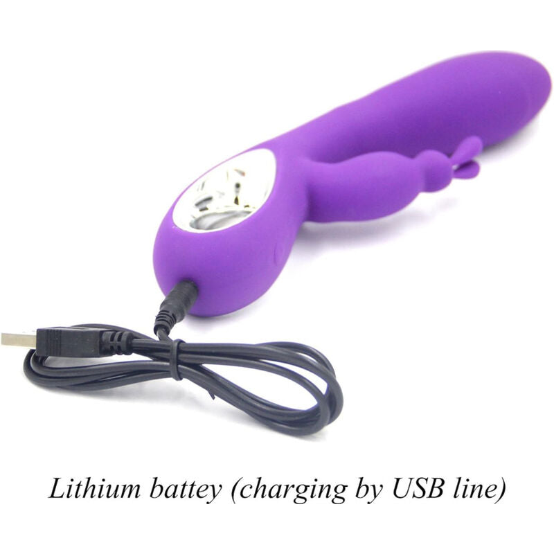 VIBRATORE CON STIMOLATORE CLITORIDEO, 9 MODALITÀ DI VIBRAZIONE, RICARICABILE USB