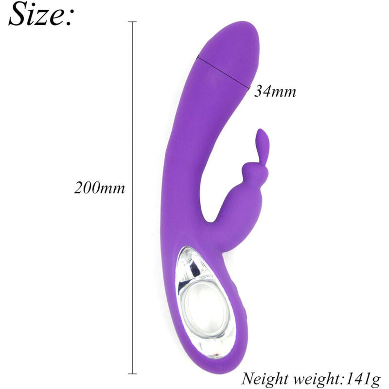 VIBRATORE CON STIMOLATORE CLITORIDEO, 9 MODALITÀ DI VIBRAZIONE, RICARICABILE USB