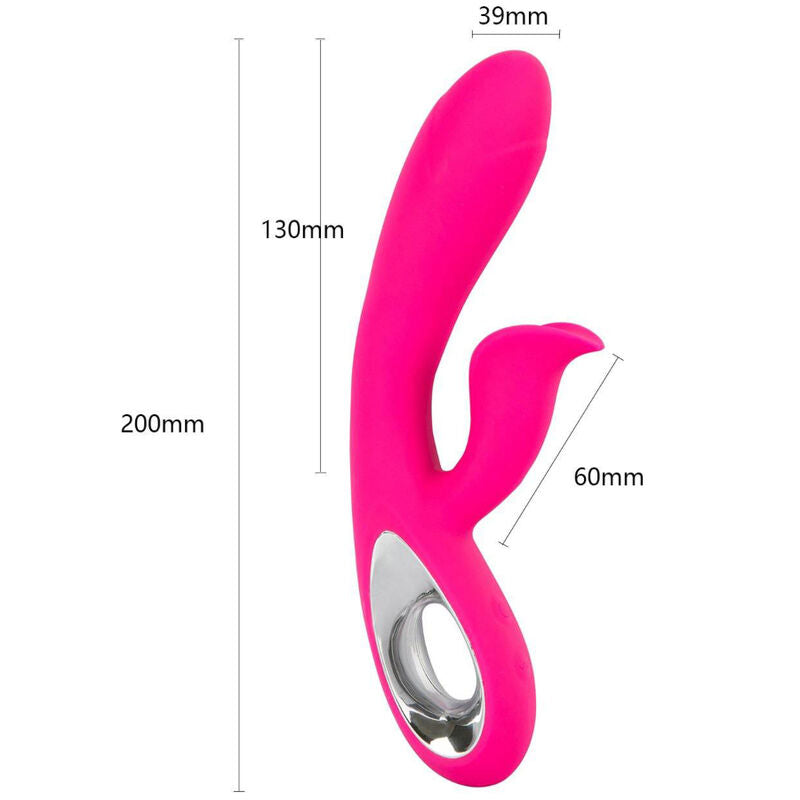 ARMONY - DARO VIBRATORE E STIMOLATORE CON IMPUGNATURA AD ANELLO FUCSIA