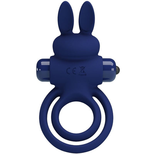 PRETTY LOVE - DAREY ANELLO DOPPIO VIBRANTE CON RABBIT BLU