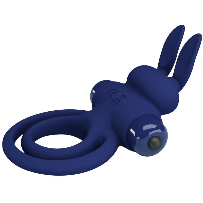 PRETTY LOVE - DAREY  ANELLO DOPPIO VIBRANTE CON RABBIT BLU