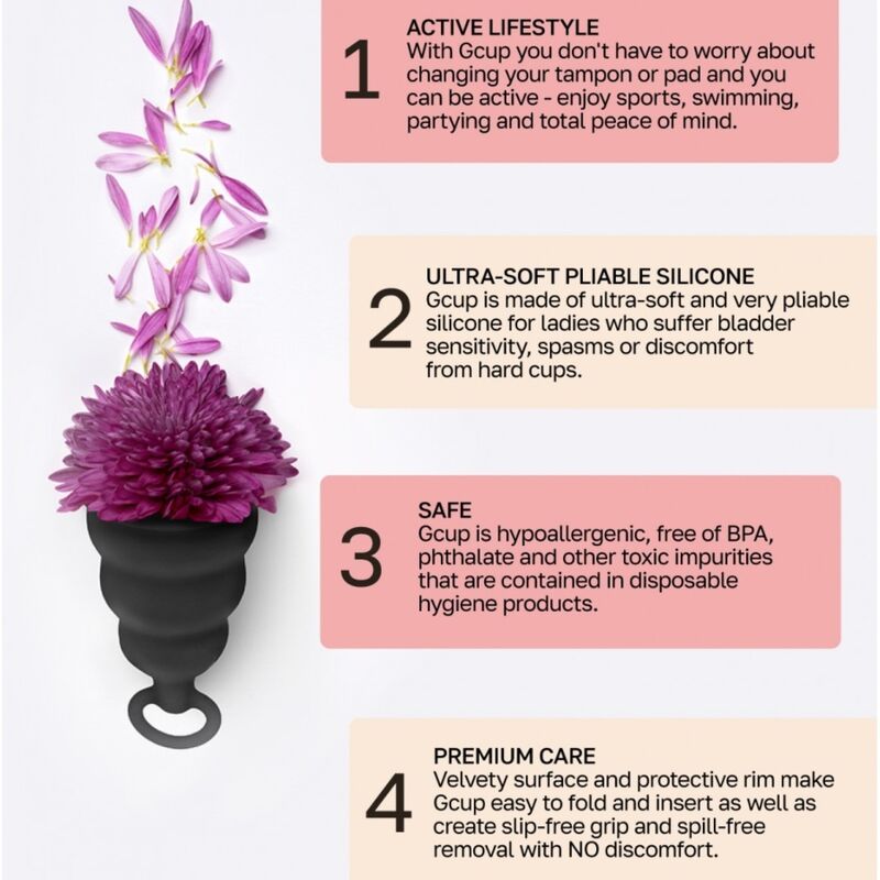 G-VIBE - GCUP COPPETTA MESTRUALE NERA 