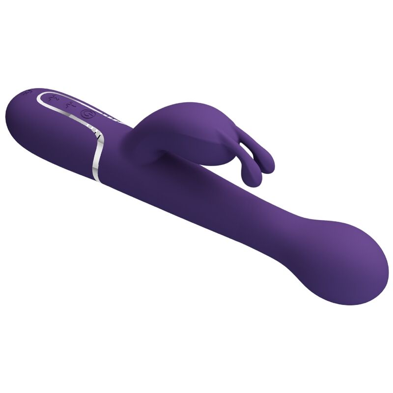 PRETTY LOVE - VIBRATORE DEJON CON RABBIT 3 IN 1 MULTIFUNZIONE CON SPINTA E ROTAZIONE VIOLA