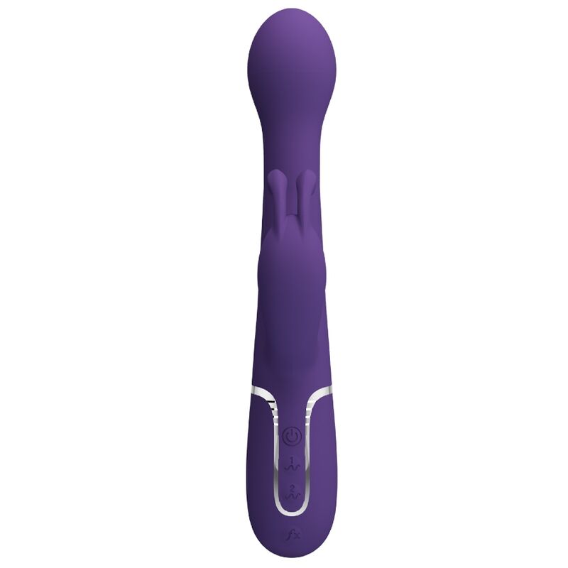 PRETTY LOVE - VIBRATORE DEJON CON RABBIT 3 IN 1 MULTIFUNZIONE CON SPINTA E ROTAZIONE VIOLA
