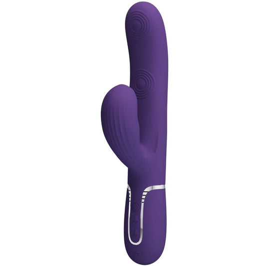 PRETTY LOVE - PERLITA VIBRATORE MULTIFUNZIONE 3 IN 1 PUNTO G VIOLA