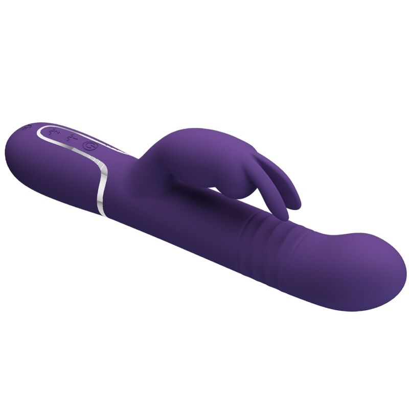PRETTY LOVE - COALE VIBRATORE RABBIT CON SFERE ROTANTI 4 IN 1 VIOLA