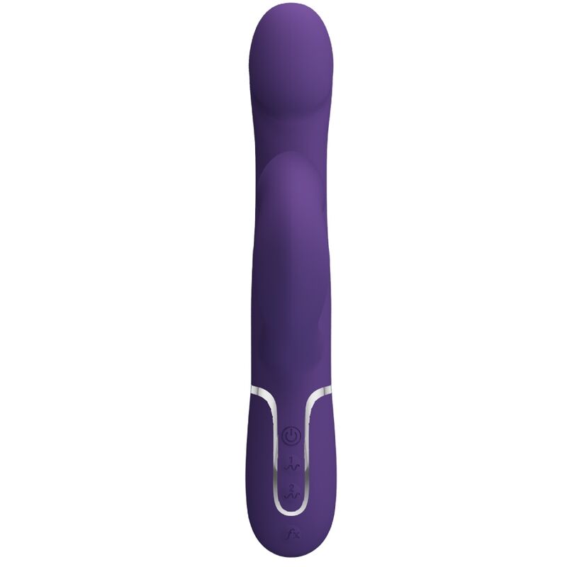 PRETTY LOVE - VIBRATORE ZALIN CON RABBIT CON PERLE 4 IN 1 VIOLA