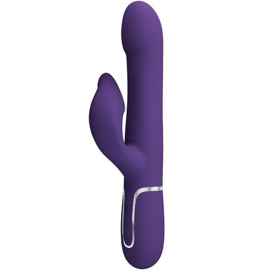 PRETTY LOVE - ZALIN  VIBRATORE RABBIT CON PERLE 4 IN 1 VIOLA