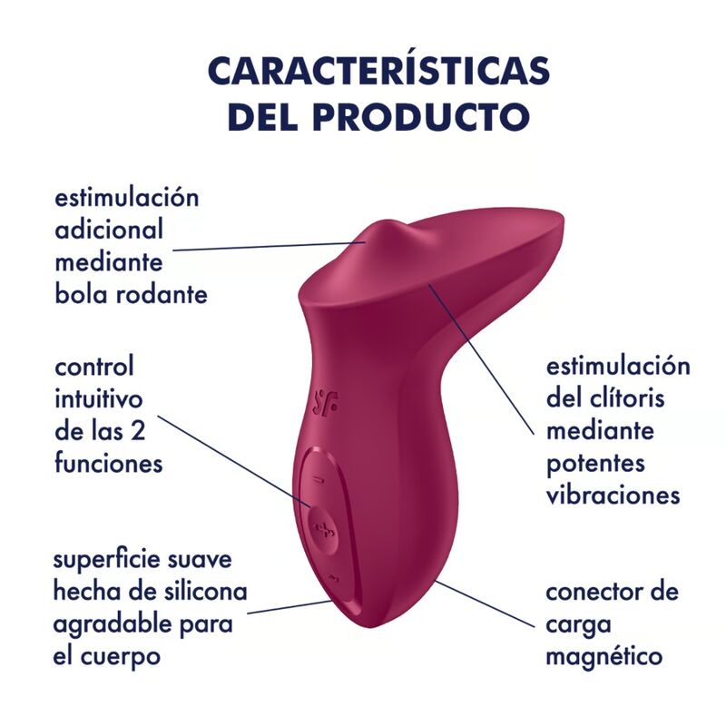 SATISFYER - EXCITERRR VIBRATORE CLITORIDEO LAY ON BERRY