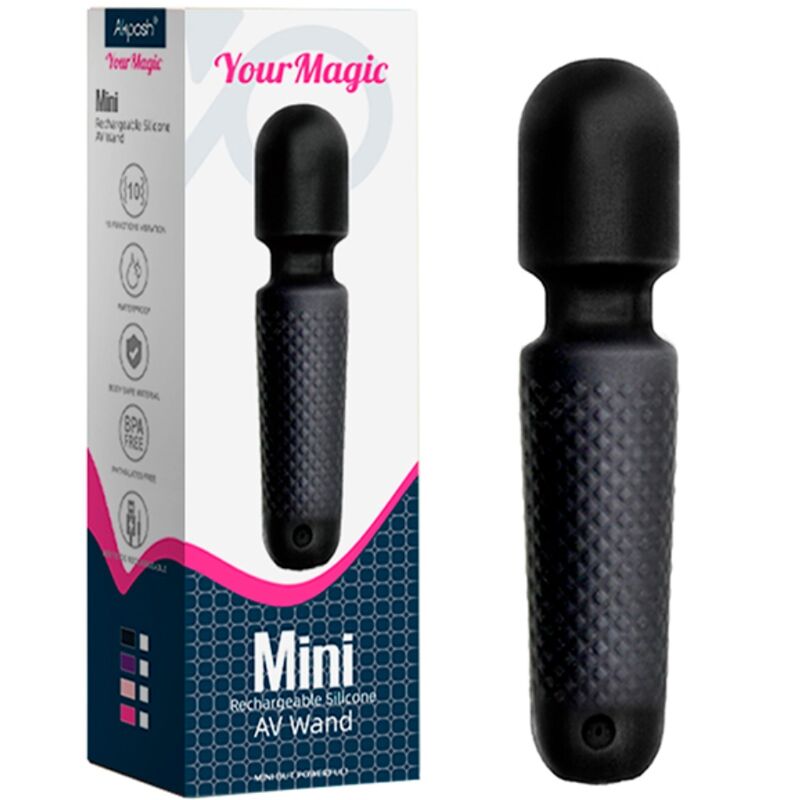 ARMONY - YOUR MAGIC WAND MASSAGGIATORE E VIBRATORE RICARICABILE  NERO