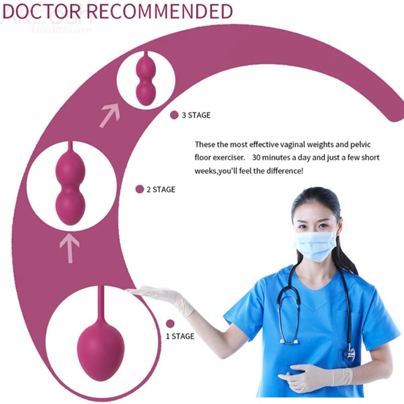 ARMONY - ANABIOSIS PALLINE VAGINALI 3 LIVELLI BURGUNDY